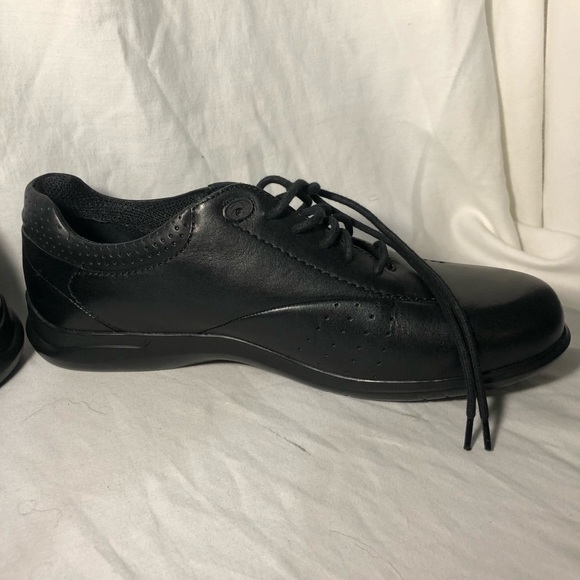 Aravon Farren Black Leather Lace-Up Women's 13 2A - Picture 6 of 8